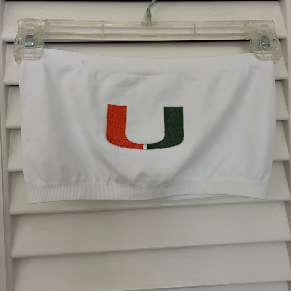 The University of Miami Seamless Bandeau with Embroidered Patch